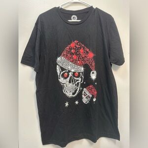 Just Love Black Skull Graphic Tee